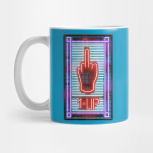 1-UP Middle Finger Neon Sign Mug